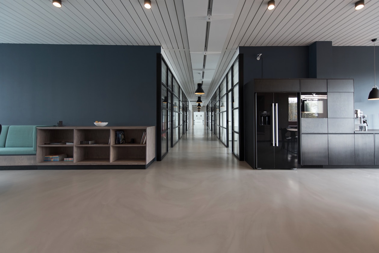 Professional office workspace for client meetings
